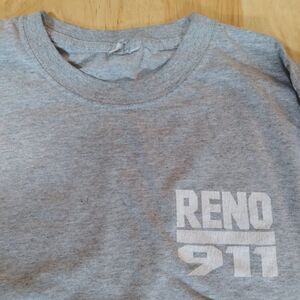 Vintage Reno 911 Spell Out Logo T-Shirt